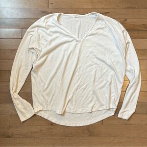 Rag & Bone Long Sleeve White Tee Shirt